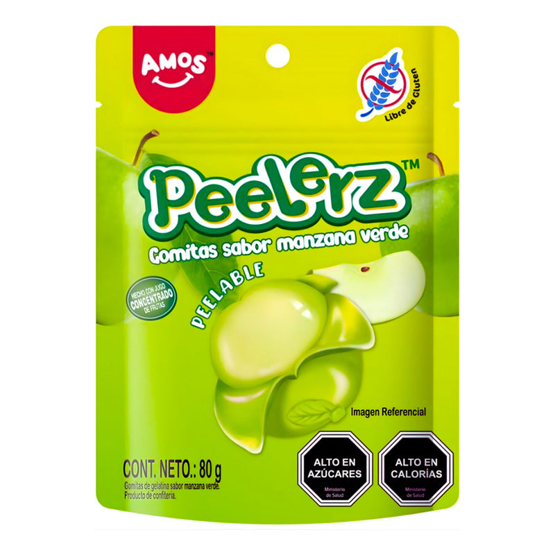 Gomitas Virales Peelerz Sabor Manzana Pelables Sin Gluten