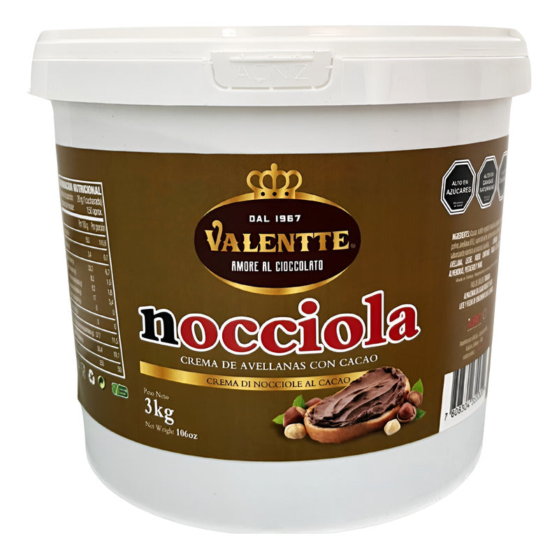 Crema De Avellanas Nocciola De Valentte (pote Con 3 Kg)