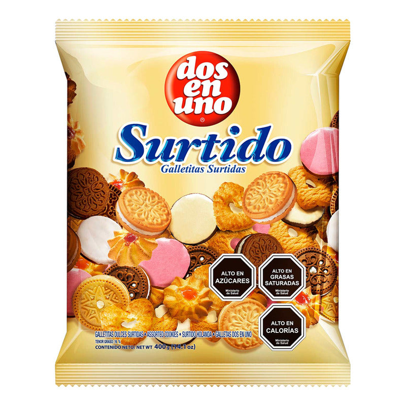 Galletas Dulces Surtidas Holanda Dos En Uno - Bolsa De 400gr