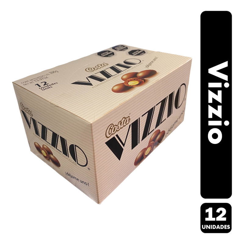 Chocolate Costa Vizzio, Tamaño Para Compartir (caja Con 12u)