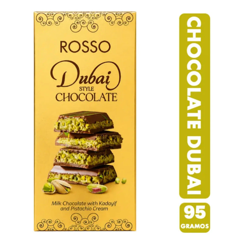 Chocolate Dubai Style Rosso Pistacho Y Kadayif 100g