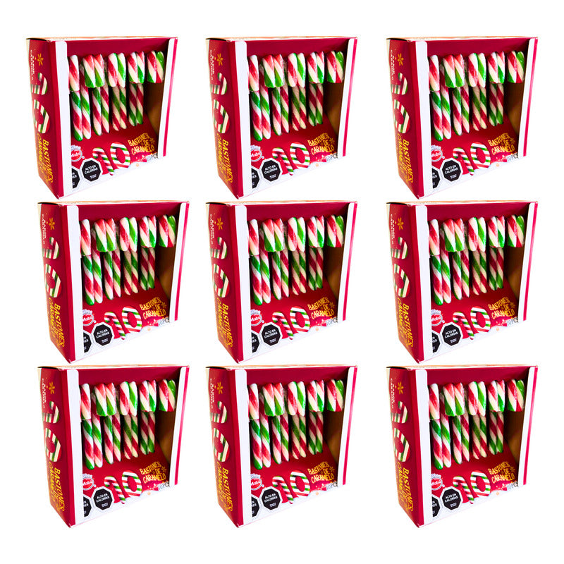 Bastoncitos Navideños Para Colgar - Pack Con 9 Unidades