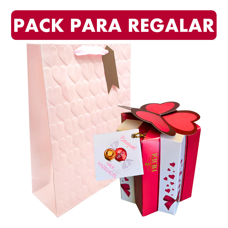 Bombones De Chocolate Con Avellana Heidi + Bolsa De Regalo