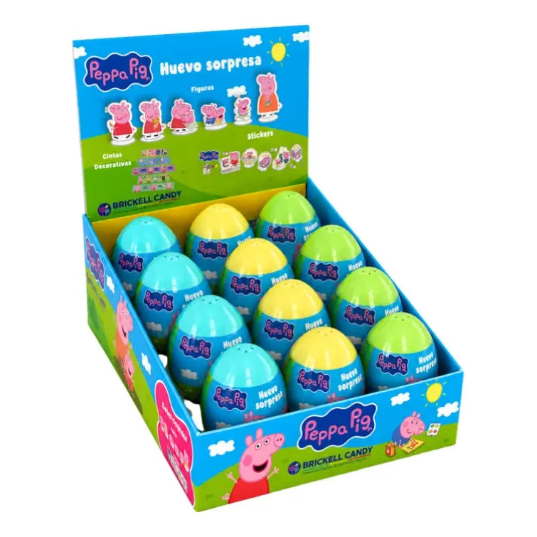 Huevitos Coleccionables Peppa Pig Sin Azúcar (caja 12 Uni)