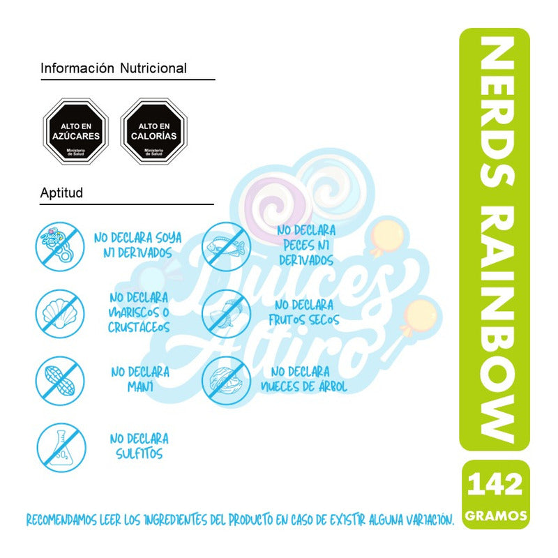 Nerds Rainbow - Sabores Surtidos (caja Con 142gr)
