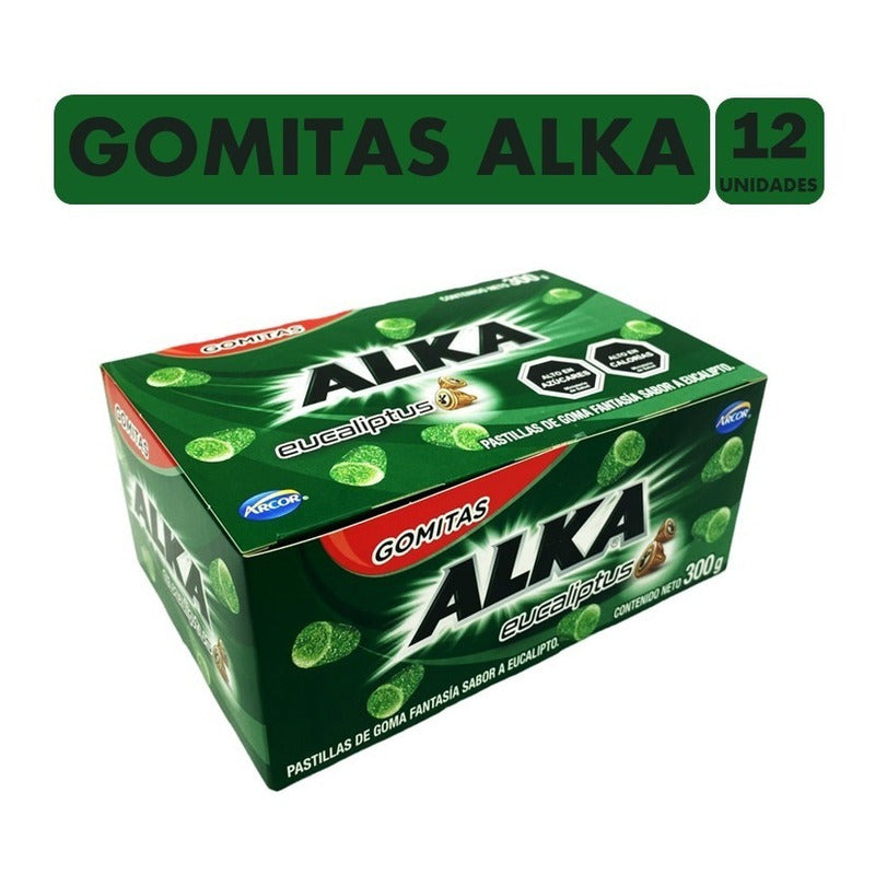 Gomitas Arcor Alka Eucaliptus (caja Con 12 Unidades)