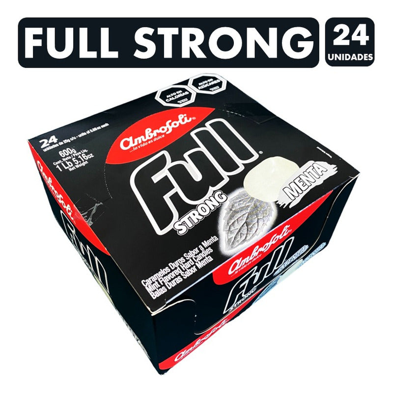 Full Strong De Ambrosoli Sabor Menta (caja Con 24 Unidades)
