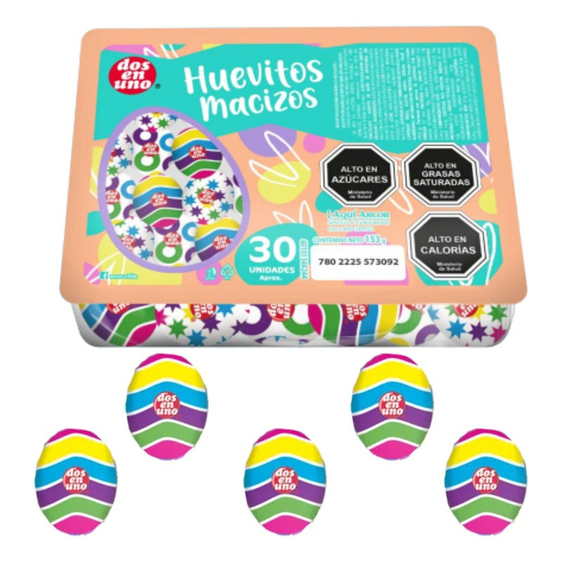 Huevos De Pascua - Huevos De Chocolate Dos En Uno (30 Uni)