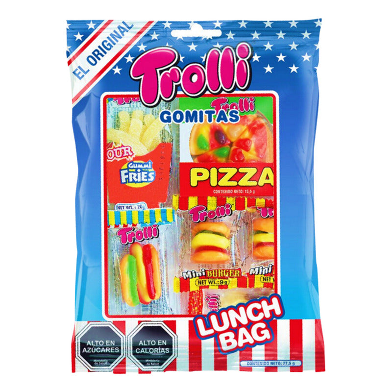 Gomitas Trolli En Formato Lunch Bag (pack De 3 Bolsas)