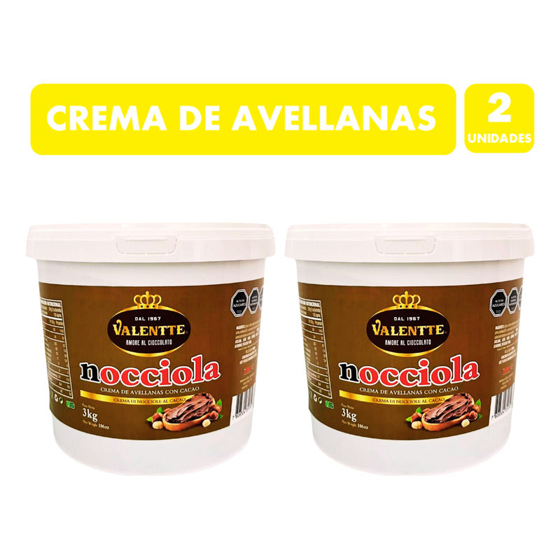 Crema De Avellanas Premium Nocciola De 3kg (pack De 2un)