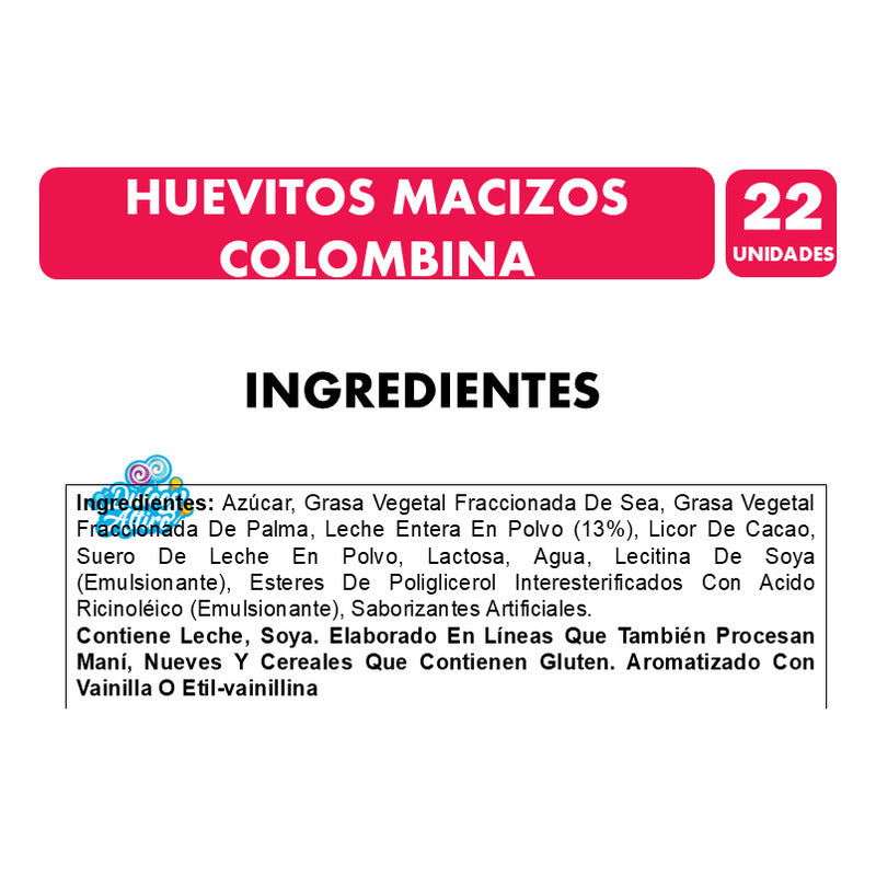 Huevitos De Chocolate Colombina (bolsa Con 22 Unidades)