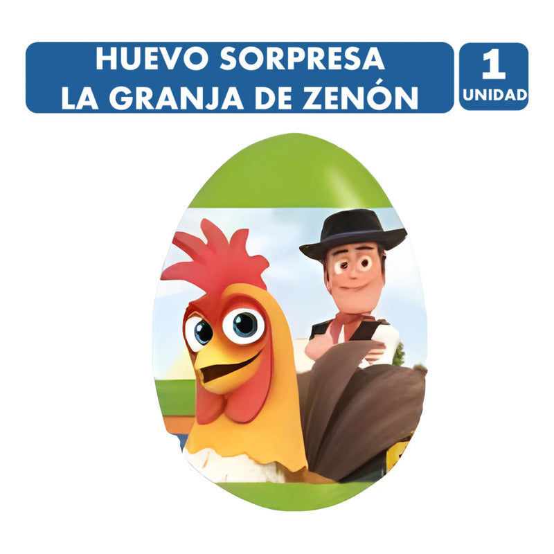 Huevo Sorpresa La Granja De Zenón Con Caramelo Sin Azúcar