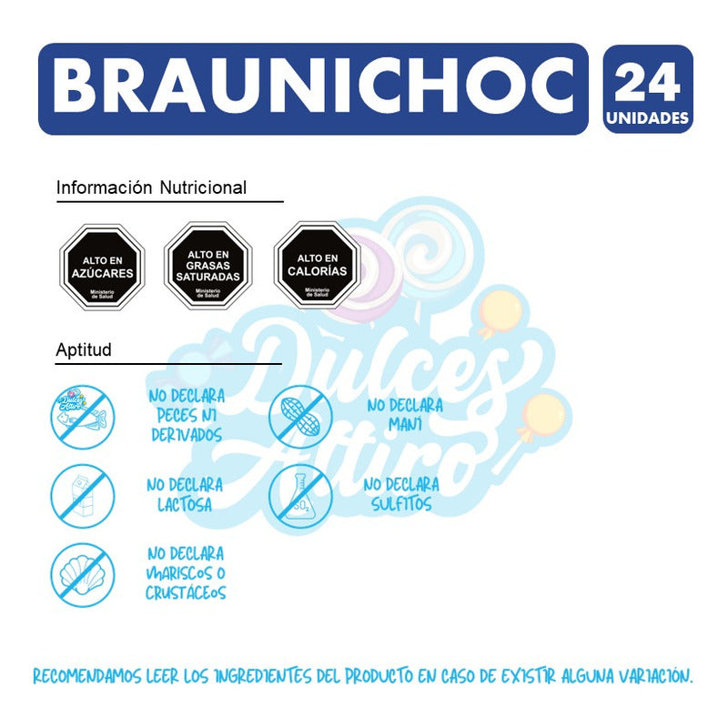 Bizcocho Braunichoc Caja 24 Unidades