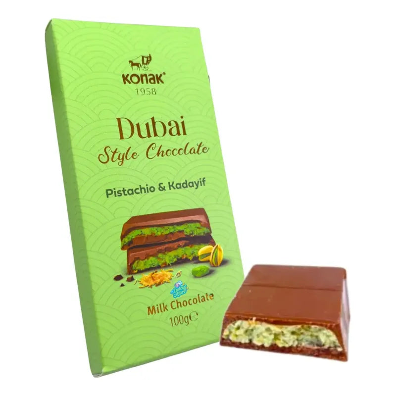 Chocolate Dubai Sabor Pistachio & Kadayif - Barra 100g