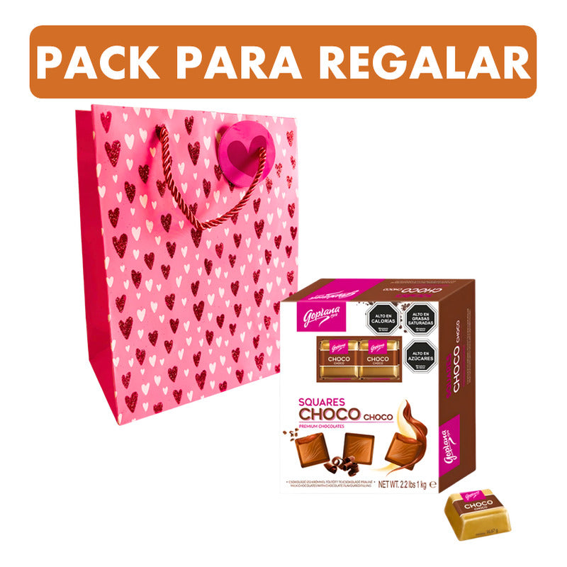 Pack Bombones Chocolate Goplana 1kg + Bolsa De Regalo