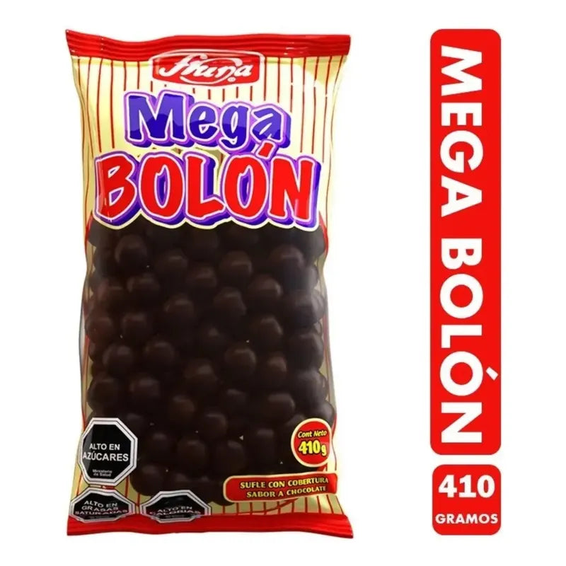 Mega Bolón Chocolate Fruna -  Tipo Cholitos (bolsa De 410gr)