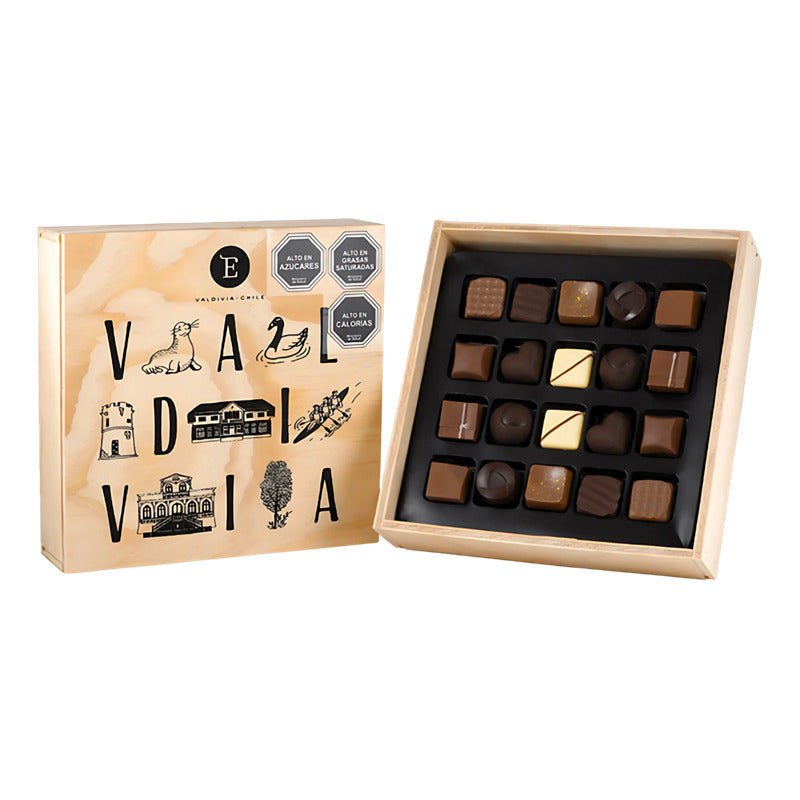 Bombones Entrelagos Premium Para Regalo En Caja De Madera