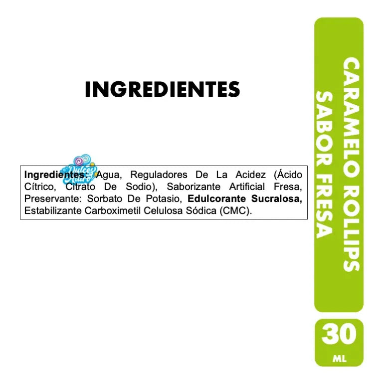 Caramelo Rollips Transformers Sabor Fresa Sin Azúcar