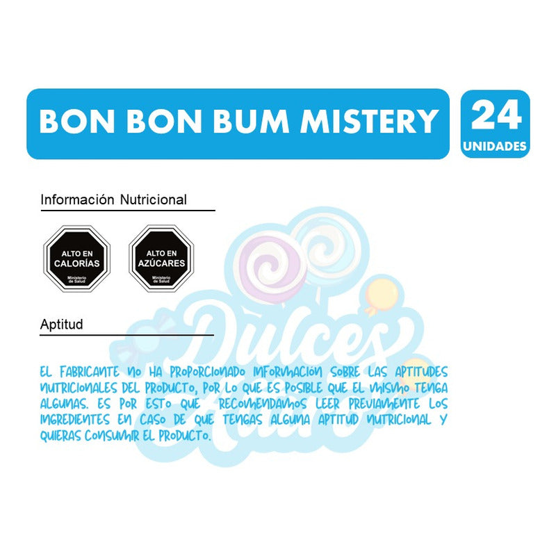 Bon Bon Bum Halloween - Mistery Arcoíris (bolsa Con 24u)