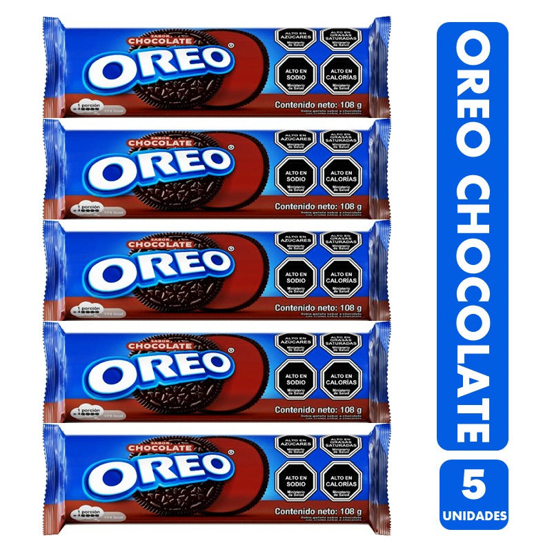 Galletas Oreo Sabor Chocolate - Para Colación (pack 5 Uni)