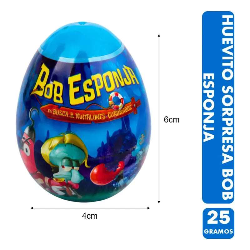 Huevo Sorpresa Bob Esponja Brickell Candy (unitario)