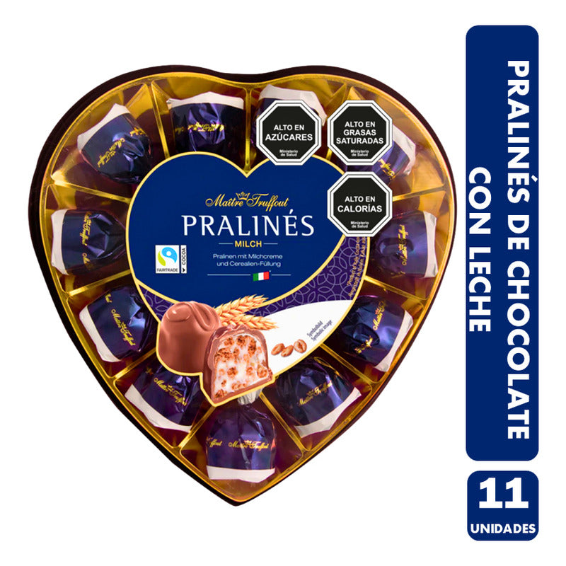 Bombones Pralines Milch Para Regalo En Caja Corazon Acrilica