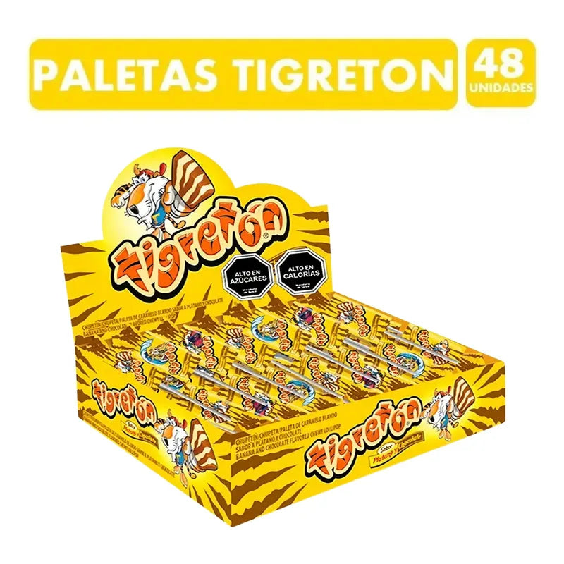 Paleta Tigretón De Arcor (caja Con 48 Unidades)
