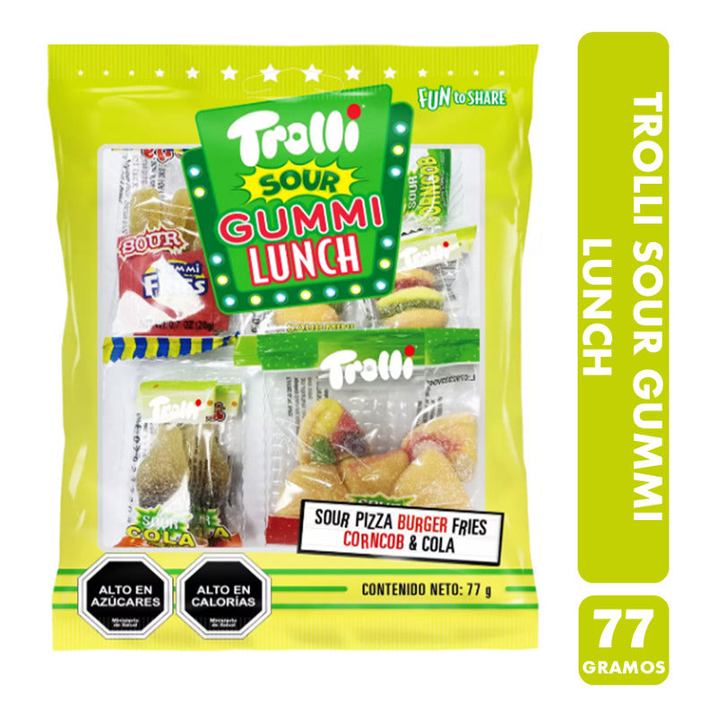 Gomitas Trolli Sour Con Forma De Comida - (bolsa 7 Unidades)