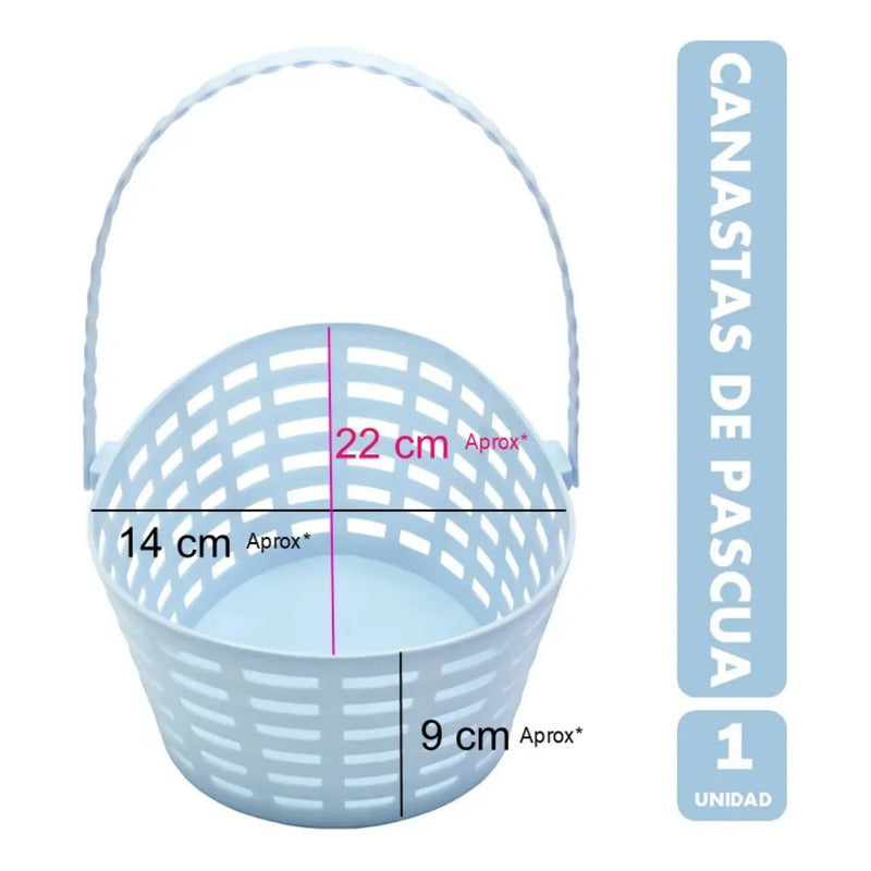 Canasta Para Huevitos  Especial Pascua - Color Celeste