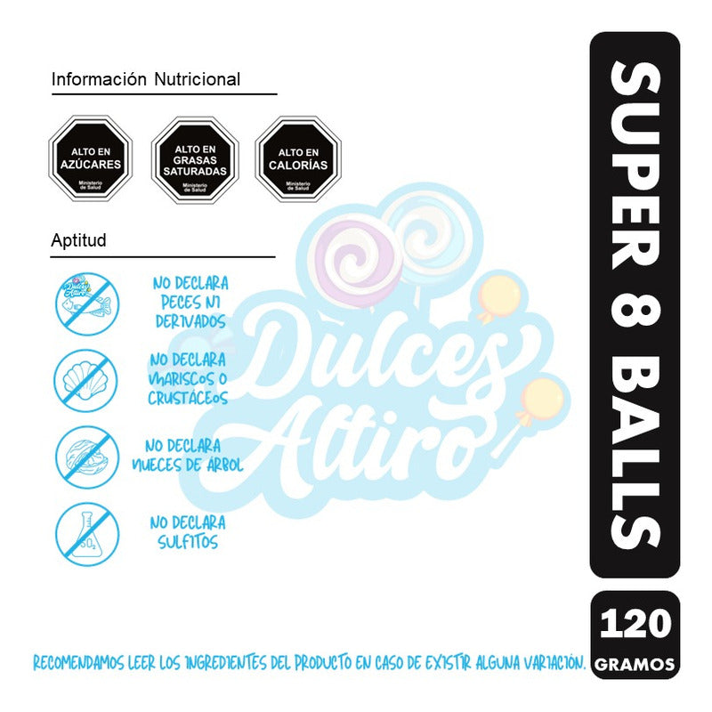 Chocolate Super 8 Balls De Nestlé - Formato Doypack (120 Gr)