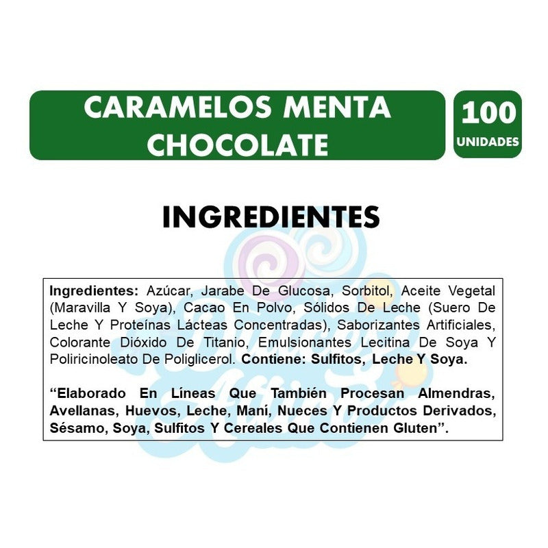 Dulces Sabor Menta Chocolate De Ambrosoli (bolsa Con 100 Un)