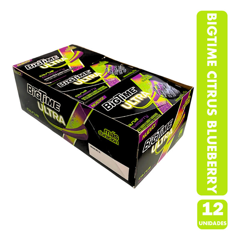 Chicle Bigtime Ultra Citrus Blueberry Sin Azúcar (12 Uni)