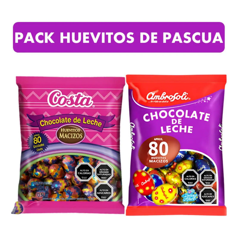 Pack Bolsa Huevitos De Pascua Costa + Huevitos Ambrosoli