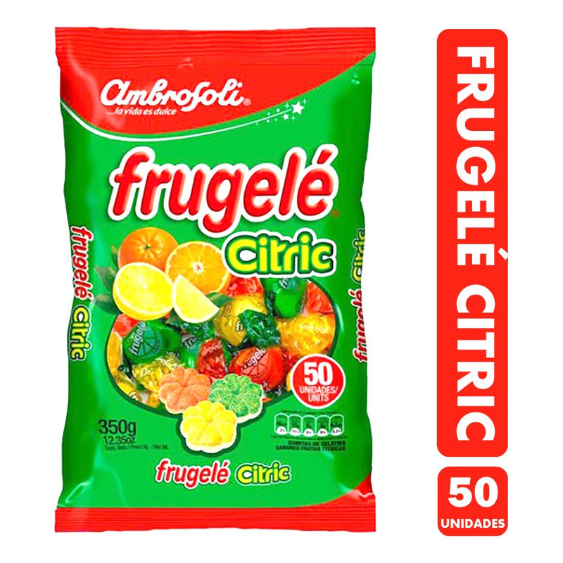 Frugelé Citric - Gomitas Sabor Frutas Cítricas (350 Gramos)