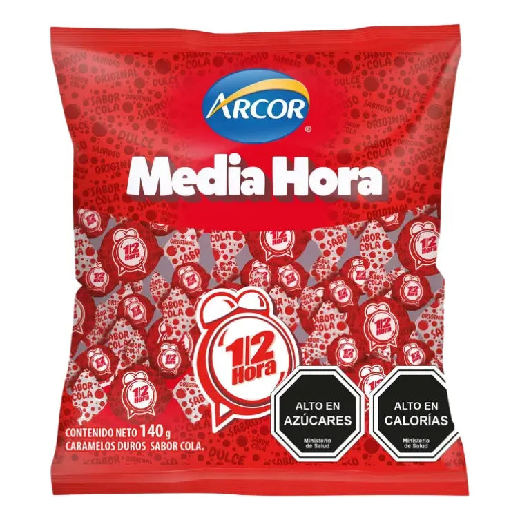 Caramelos Media Hora Sabor Cola De Arcor (bolsa 140 Gramos)