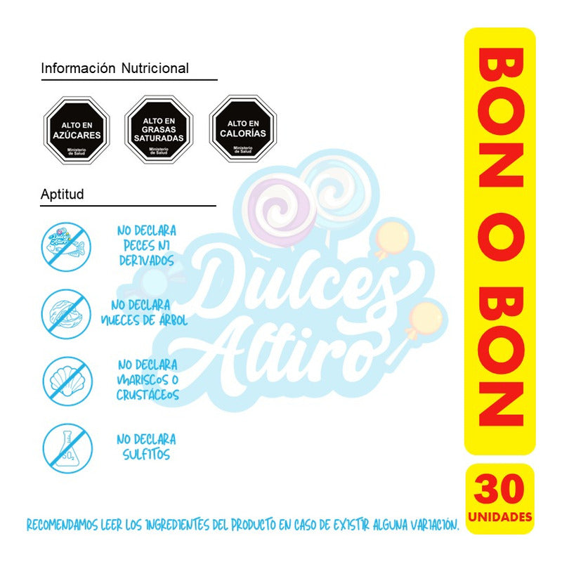 Caja De Bon O Bon - Bombones (caja Con 30 Unidades)