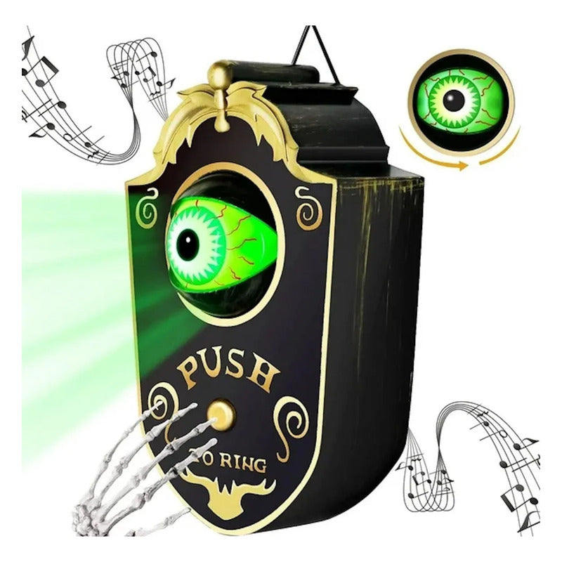 Timbre Puerta Poseída Animatronics Movimiento Deco Halloween