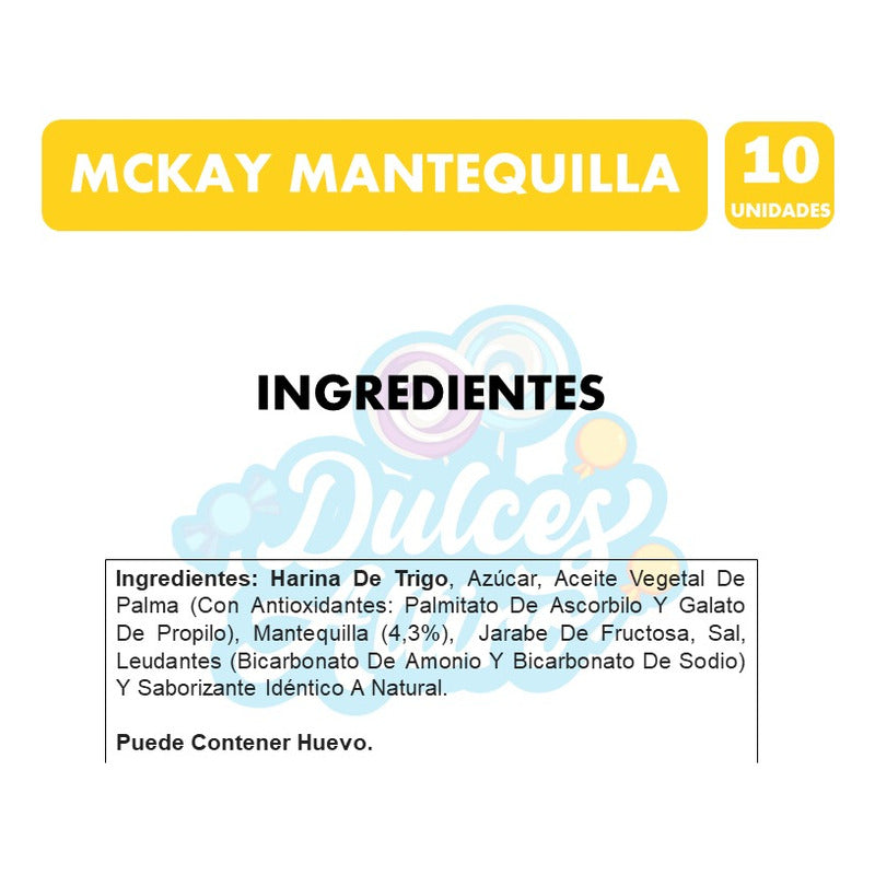 Galletas Mini De Mantequilla Mckay (pack Con 10 Unidades)