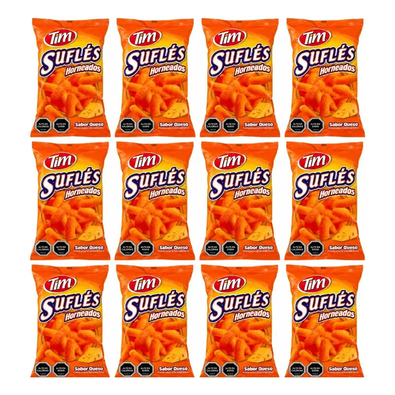 Sufles De Queso Para Colación O Cumpleaños De Tim Manga 12u