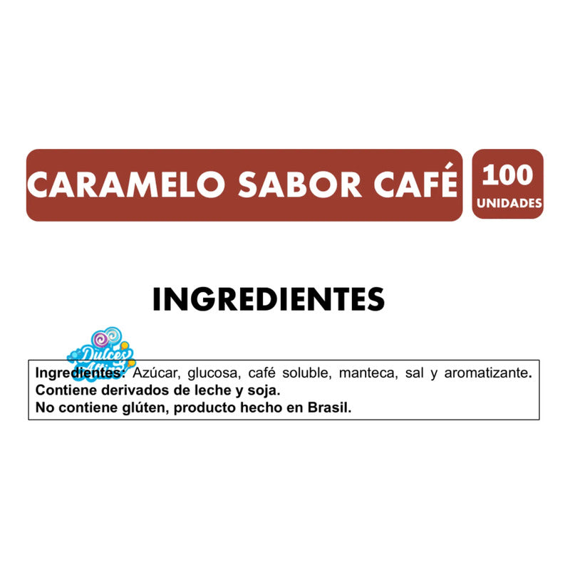 Caramelos Pocket Coffee Café Cremoso Bolsa Con 100 Unidades