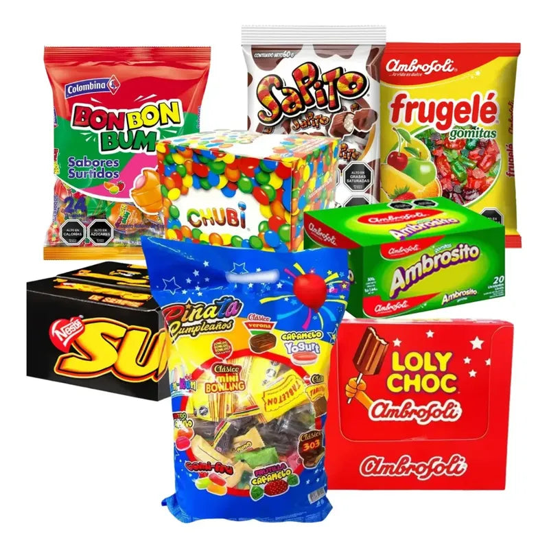 Surtido De Dulces Especial Para Cumpleaños - Para 20 Niños