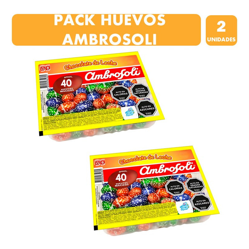 Huevitos De Pascua Bandeja Ambrosoli 40 U Por Mayor(pack 2u)