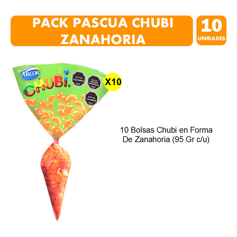 Huevos De Pascua Por Mayor Zanahoria De Chubi (pack 10 Uni)