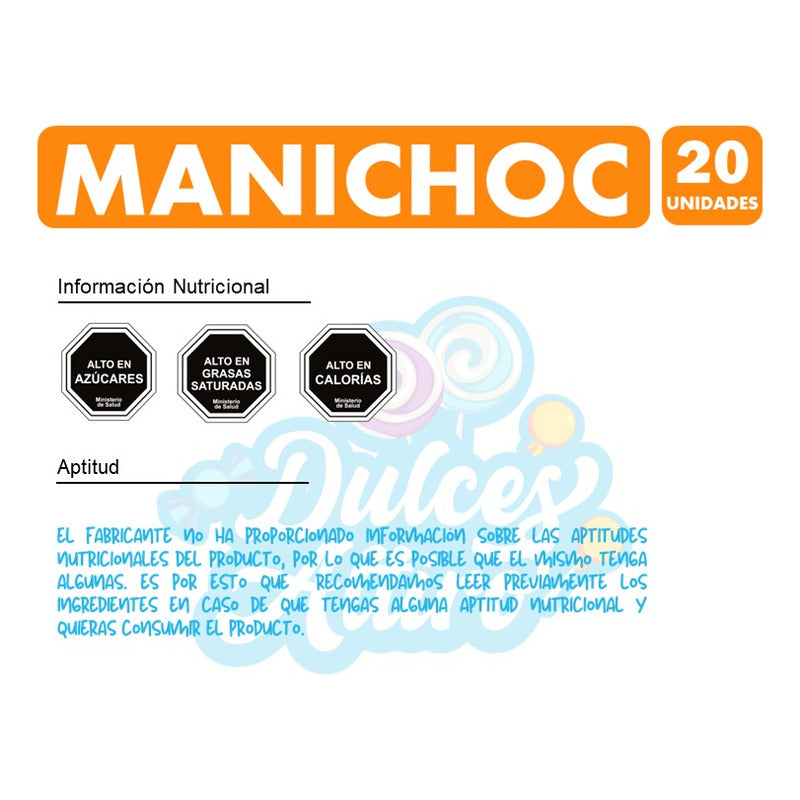 Manichoc - Golosina Especial Para Colación (pack Con 20 Un)