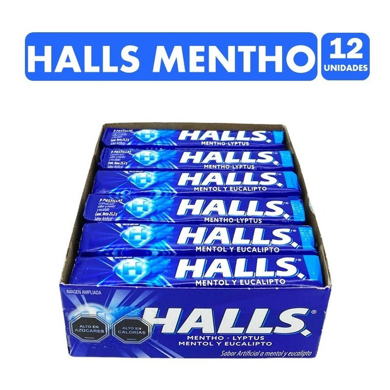 Caramelo Halls Mentho (caja Con 12 Unidades)
