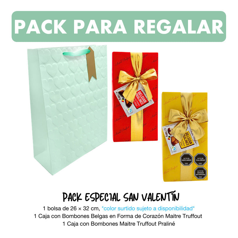 Pack Bombones Surtidos Maitre Truffout + Bolsa De Regalo