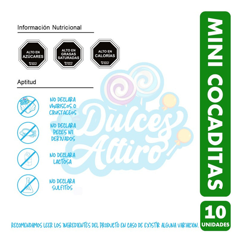 Galletas Cocaditas De Costa, Para Colación (pack De 10 Uni).