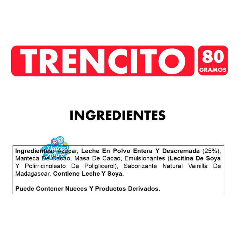 Chocolate Trencito De Nestlé - Chocolate De Leche (80gramos)