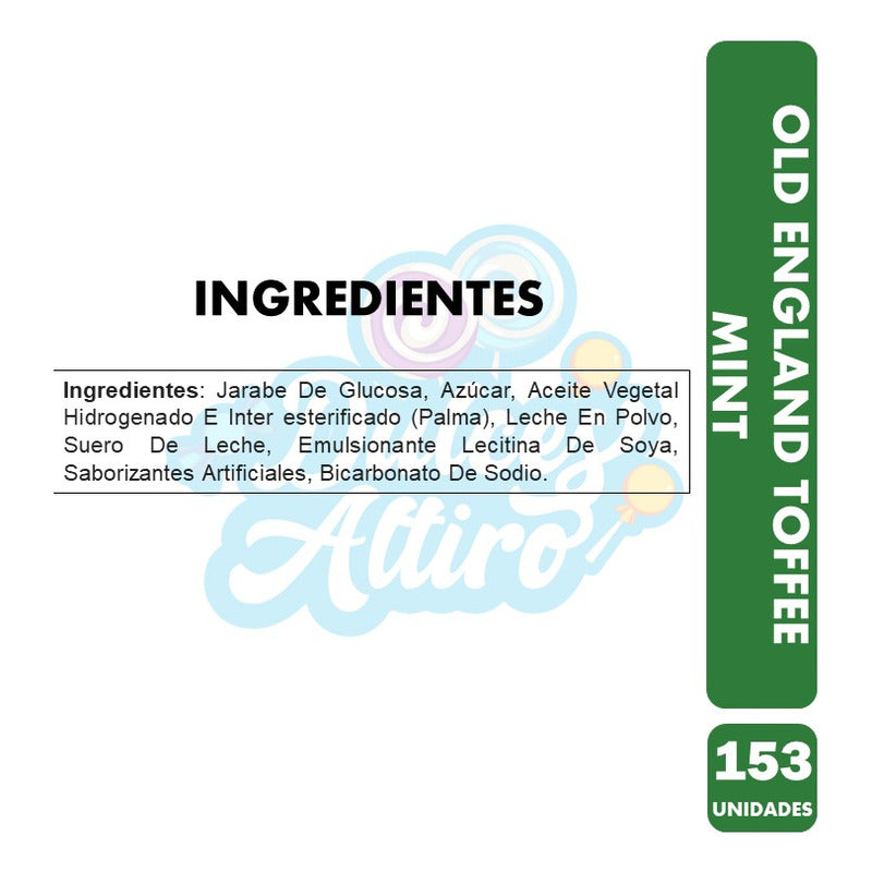 Old England Toffee Mint De 885g (bolsa Con 153 Unidades)