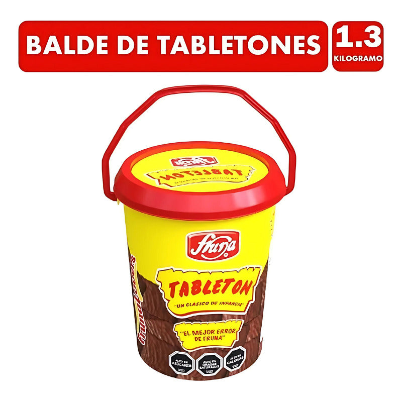 Balde De Tabletones Fruna-galletas Clásicas De Infancia